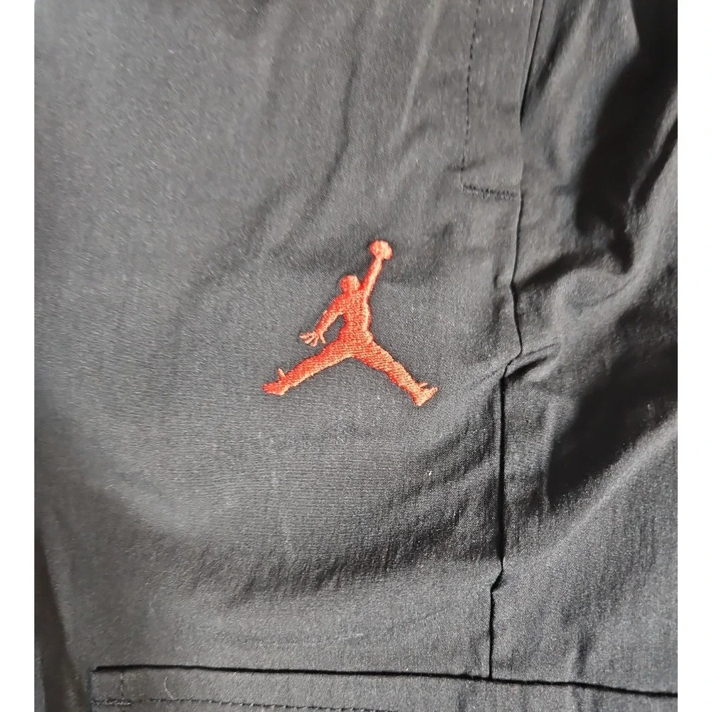 Jordan Boys Black Pull On Cargo Pants Size Medium (10/12) NWT